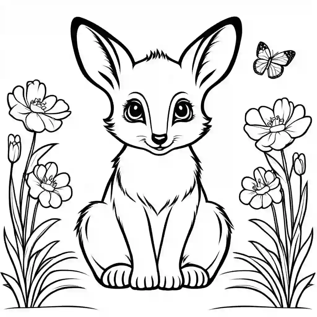 Baby Animals in Spring coloring pages